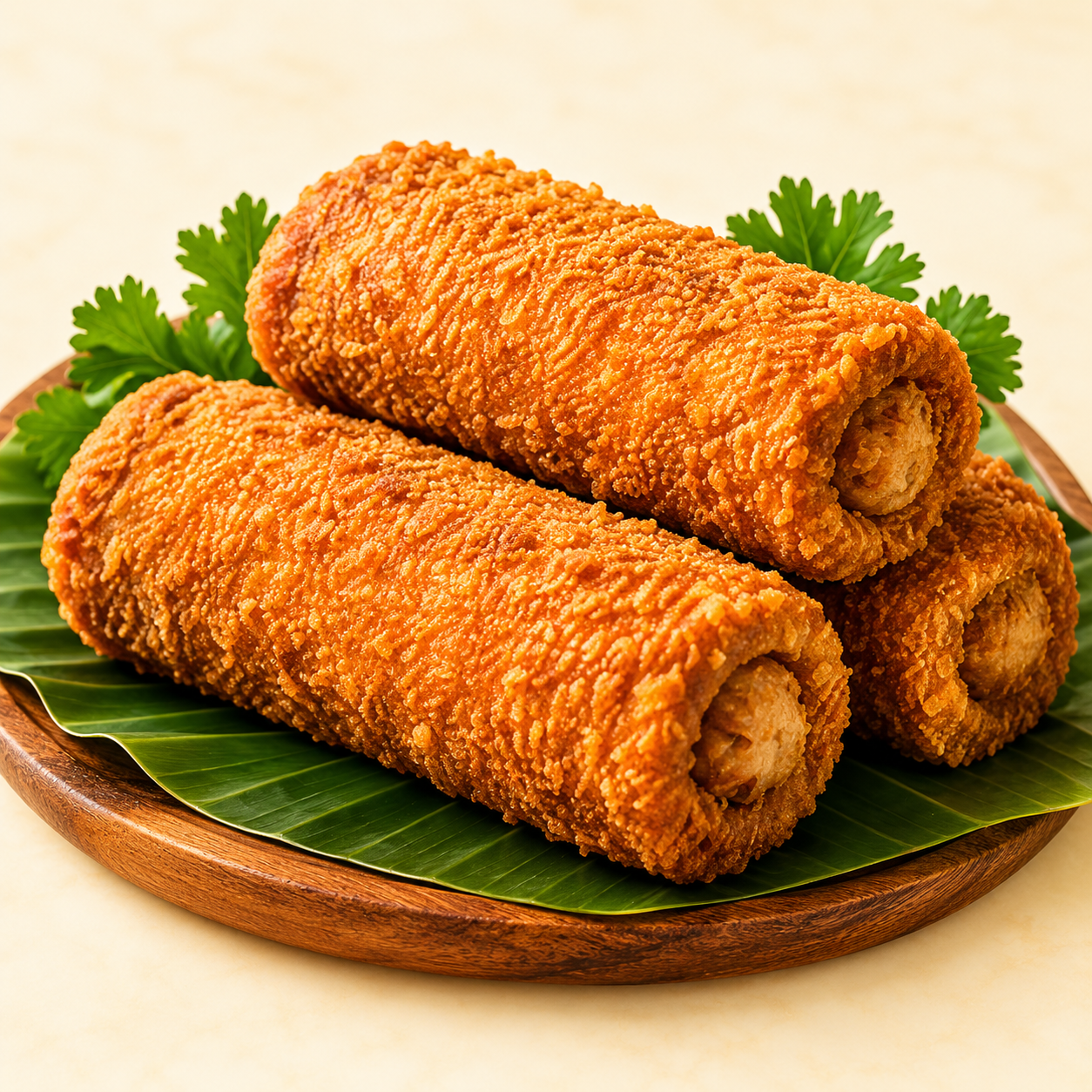 Fish Rolls ($4.00) - Golden Crumbed Sri Lankan Rolls